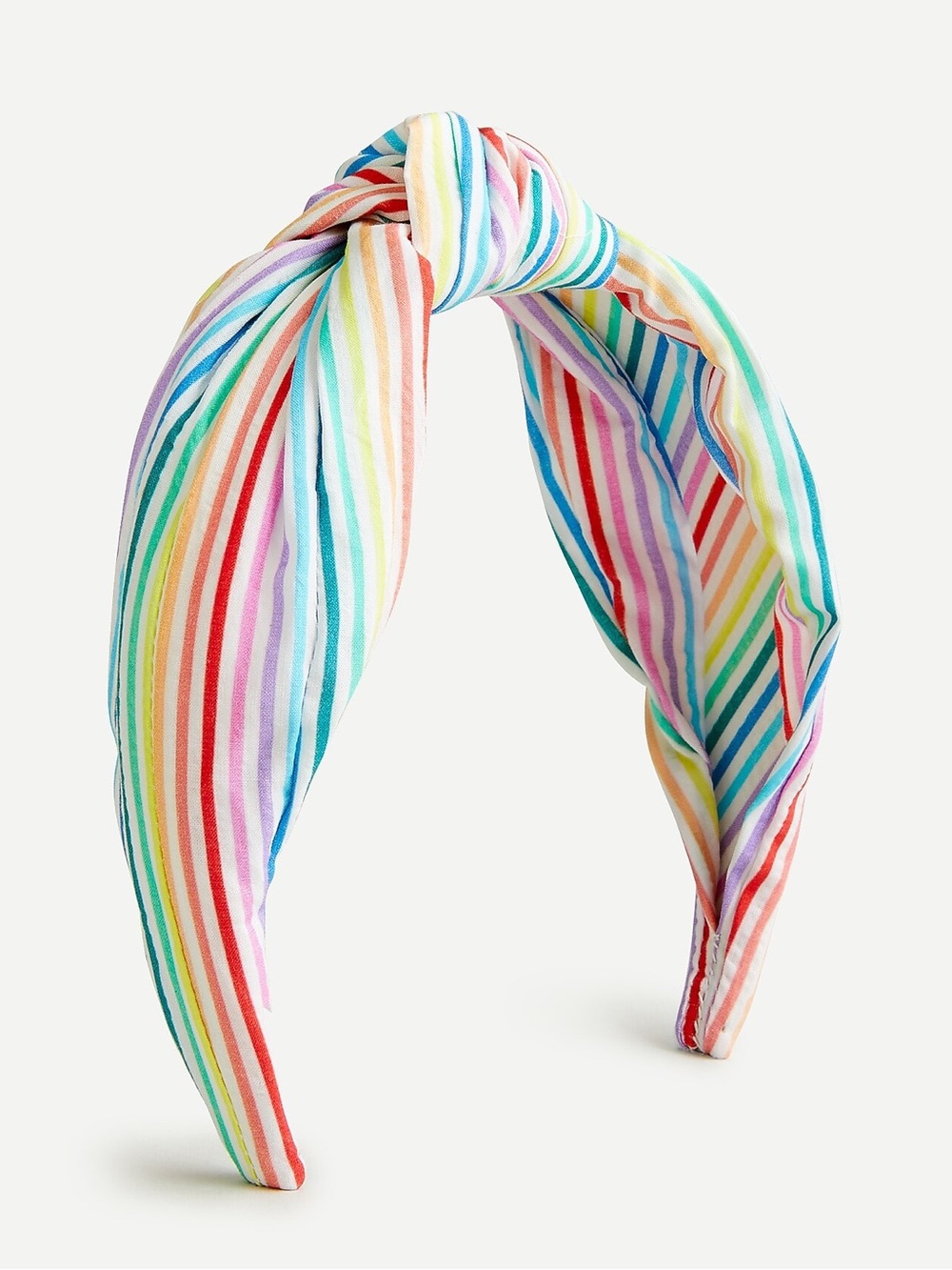 NWOT Knot Headband in Rainbow Seersucker